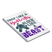 Carnet Édifice du gardien de but de hockey comme une bête (Côté Droit)