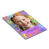 Carnet Editable Pastel Splash Custom Photo Frame  (Côté Droit)