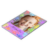 Carnet Editable Pastel Splash Custom Photo Frame  (Côté gauche)