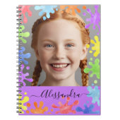 Carnet Editable Pastel Splash Custom Photo Frame  (Devant)