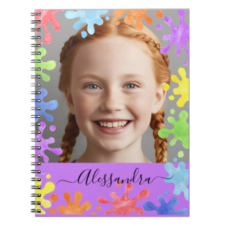 Carnet Editable Pastel Splash Custom Photo Frame 
