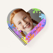 Carnet Editable Pastel Splash  cute Custom Photo Frame  (Devant)