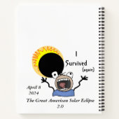 Carnet Édition de survie de l'éclipse solaire 2024 (Dos)
