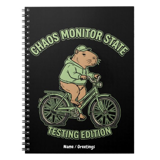 Carnet Édition de test de l'état du moniteur de chaos de (Devant)