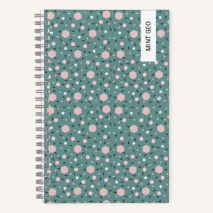Carnet Édition géométrique Menthe