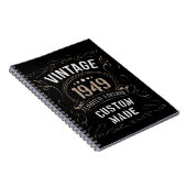 Carnet Édition limitée vintage 1949 sur mesure (Côté Droit)