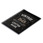 Carnet Édition limitée vintage 1949 sur mesure (Côté gauche)