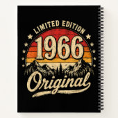 Carnet Édition originale limitée vintage 1966 (Dos)