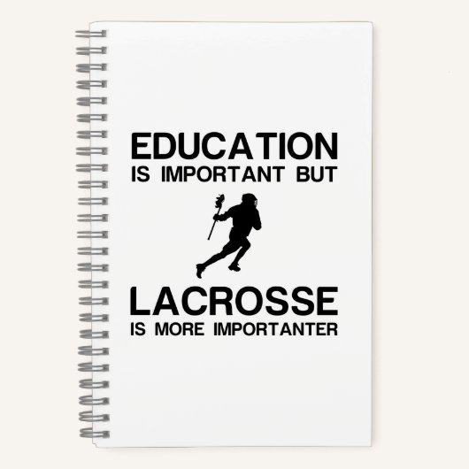 CARNET ÉDUCATION IMPORTANTE LACROSSE IMPORTANTE (Recto)
