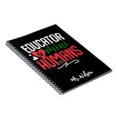 Carnet Educator of Mini Humans Notebook – Funny Teacher  (Côté Droit)