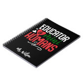 Carnet Educator of Mini Humans Notebook – Funny Teacher  (Côté gauche)