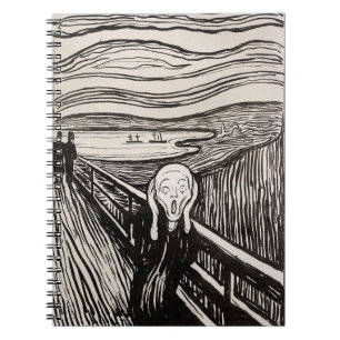 Carnet Edvard Munch La Lithographie De Cri Imprimer Célèb