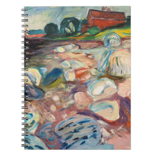 Carnet Edvard Munch - Rive avec Maison Rouge