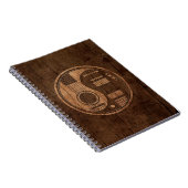 Carnet Effet acoustique en bois de Yin Yang de guitares (Côté Droit)