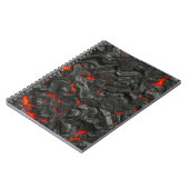 Carnet effet arrière - plan de lave volcanique (Côté gauche)