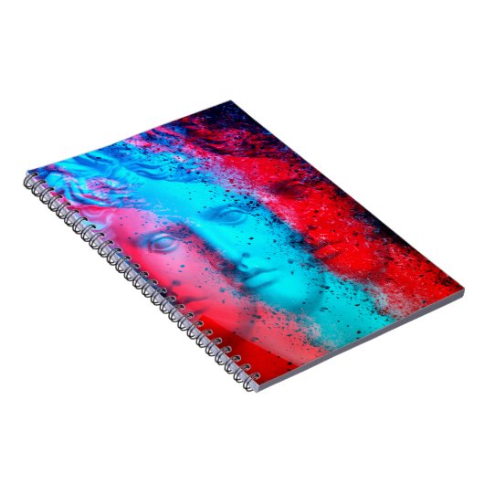 Carnet Effet d'anaglyphe 3d. Covid-mutants. David Apollo. (Côté Droit)