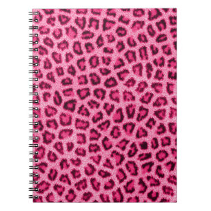 Carnet Effet de fourrure moelleuse de peau de léopard à
