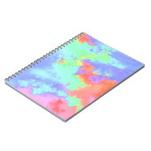 Carnet Effet de projection de peinture arc-en-ciel Orange (Côté gauche)