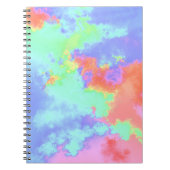 Carnet Effet de projection de peinture arc-en-ciel Orange (Devant)