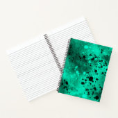 Carnet Effet de taches de peinture vert et noir (Intérieur)
