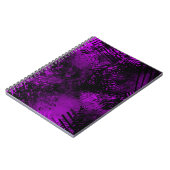 Carnet Effet de taches de peinture Violet et Noir (Côté gauche)