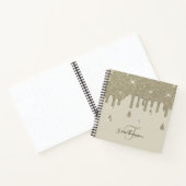 Carnet Effet Elégant de Parties scintillant de la goutte  (Intérieur)