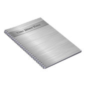 Carnet Effet en acier balayé - bloc - notes (Côté Droit)