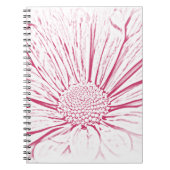Carnet Effet Fleur Rose Daisy (Devant)