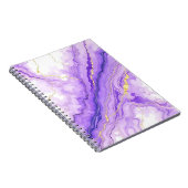 Carnet effet marbre violet (Côté Droit)