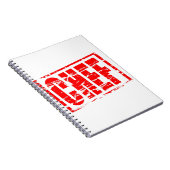 Carnet Effet tampon rouge du chef (Côté Droit)