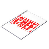 Carnet Effet tampon rouge du chef (Côté gauche)