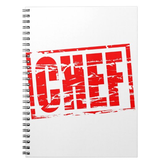 Carnet Effet tampon rouge du chef (Devant)