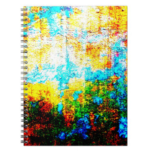 Carnet Effet Texture colorée. Belle Décora Abstraite