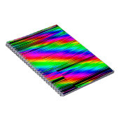 Carnet Effets numériques. Fond abstrait multicolore. C (Côté Droit)