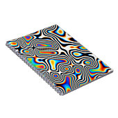 Carnet Effets numériques. Fond abstrait vibrant. Colo (Côté Droit)