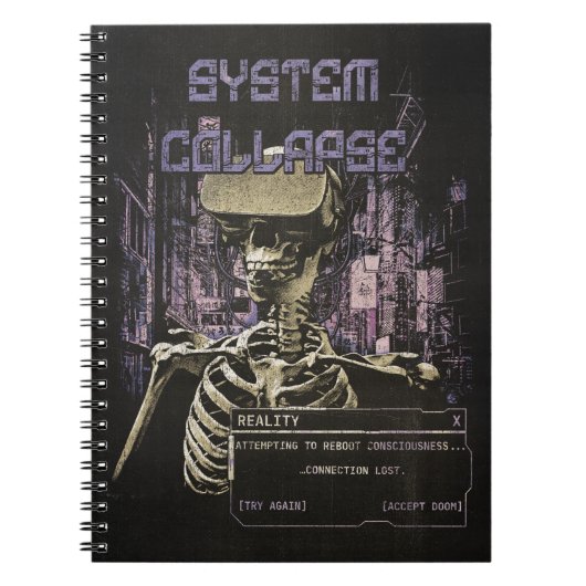 Carnet Effondrement du système - Tecno-Dystopian Streetwe (Devant)