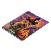 Carnet Éffrayant australien Terrier Citrouille de sorcièr (Côté gauche)