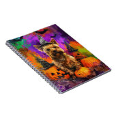 Carnet Éffrayant Cairn Terrier Chien Halloween sorcier Ci (Côté Droit)