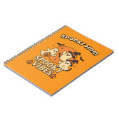 Carnet Éffrayant Cute Retro Ghosts Halloween (Côté gauche)