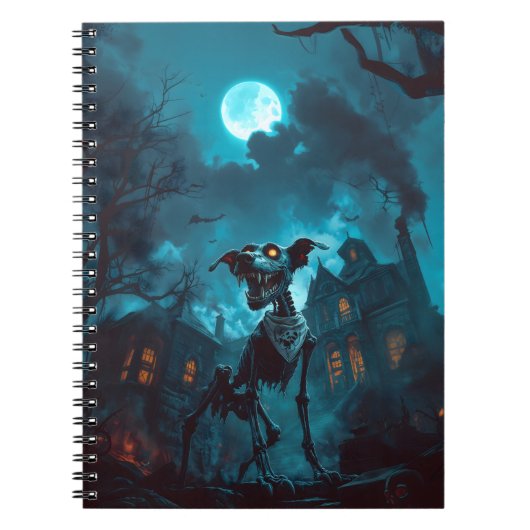 Carnet éffrayant de squelette d'Halloween (Devant)