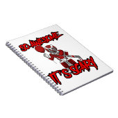 Carnet Effrayant Drôle Halloween Clown Hockey gardien (Côté Droit)