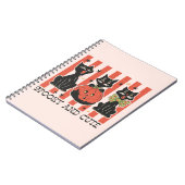 Carnet Éffrayant et mignon - Chat noir et Citrouille (Côté gauche)