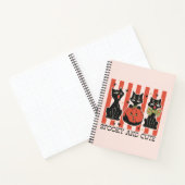 Carnet Éffrayant et mignon - Chat noir et Citrouille (Intérieur)