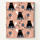Carnet Éffrayant Fantômes de chat Halloween (Dos)