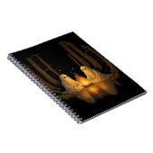 Carnet Éffrayant Feu de Feu de Feu de nuit Art - Hallowee (Côté Droit)