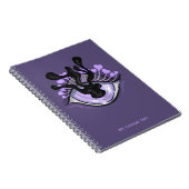 Carnet Éffrayant Gothique Violet Oeil Halloween Art (Côté Droit)