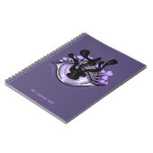 Carnet Éffrayant Gothique Violet Oeil Halloween Art (Côté gauche)