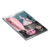 Carnet Éffrayant Halloween Grave Yard et Spider Webs Plan (Côté Droit)