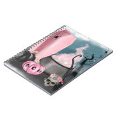 Carnet Éffrayant Halloween Grave Yard et Spider Webs Plan (Côté gauche)