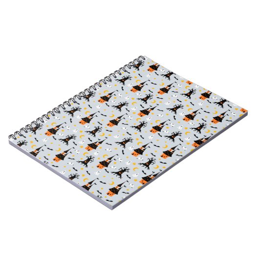 Carnet Éffrayant Halloween Grey (Côté gauche)